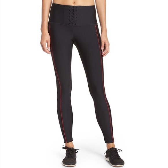 Zella Waist Lace-Up Ankle Leggings - Picture 2 of 5